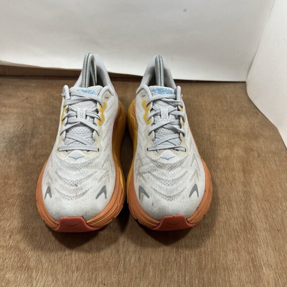 Hoka One One Arahi 6 Women Size 8 White Running Shoes Sneakers - Picture 2 of 9